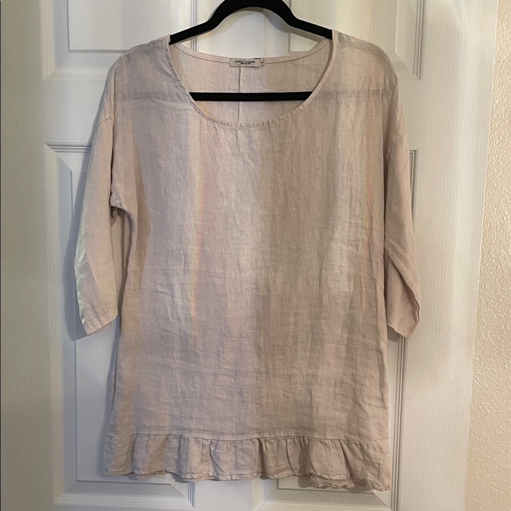Chic Beige Women's Tunic Top
